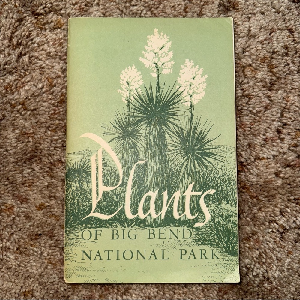 ✅1951 Plants of Big Bend National Park Book
